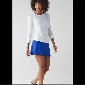 Lululemon Blue City Sky Run By Tennis Skirt Size 8